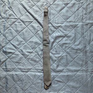 Alain Figaret navy double white dot tie